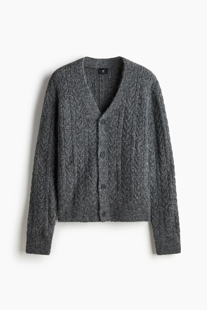 Loose-Fit Wool-Blend Cardigan