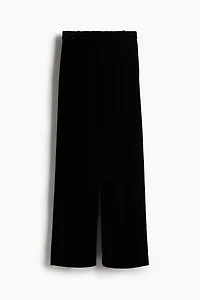 Wide-Leg Velvet Pants