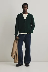 Regular-Fit Wool Cardigan