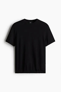 T-shirt près du corps en fin tricot