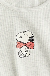 Cotton Top with Printed Motif