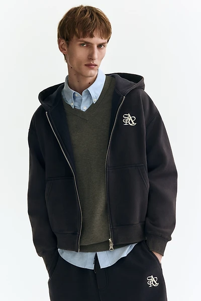 Loose-Fit Hooded Jacket