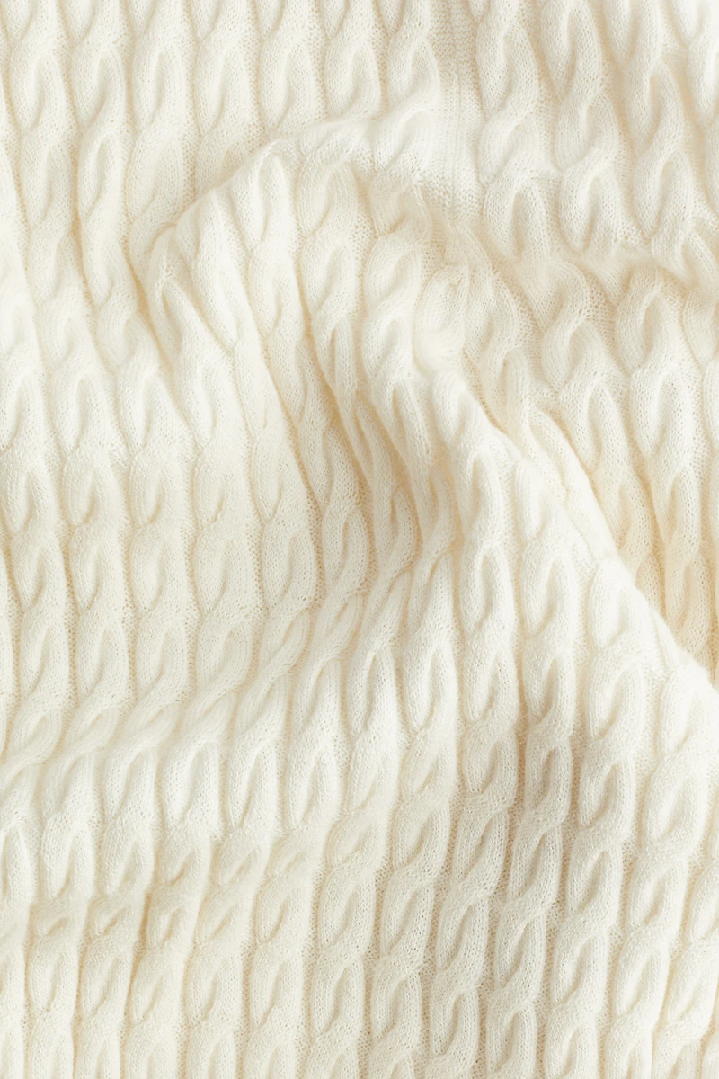 Pantalon en tricot torsadé de cachemire mélangé