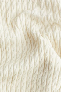 Pantalon en tricot torsadé de cachemire mélangé