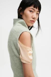 Alpaca-Blend Sweater Vest