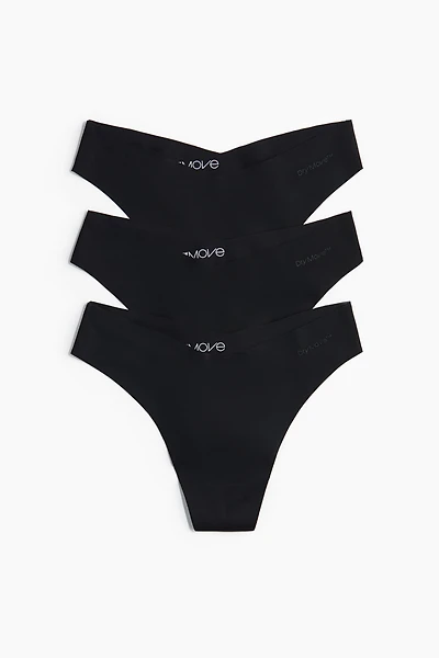 3-Pack Sports Thong Briefs with DryMove™