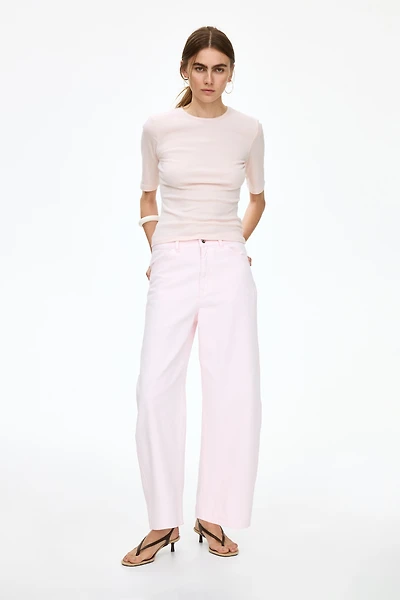 Pointelle Jersey T-Shirt