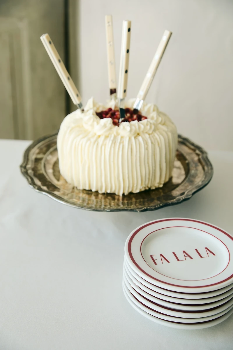 4-Pack Small Porcelain Plates