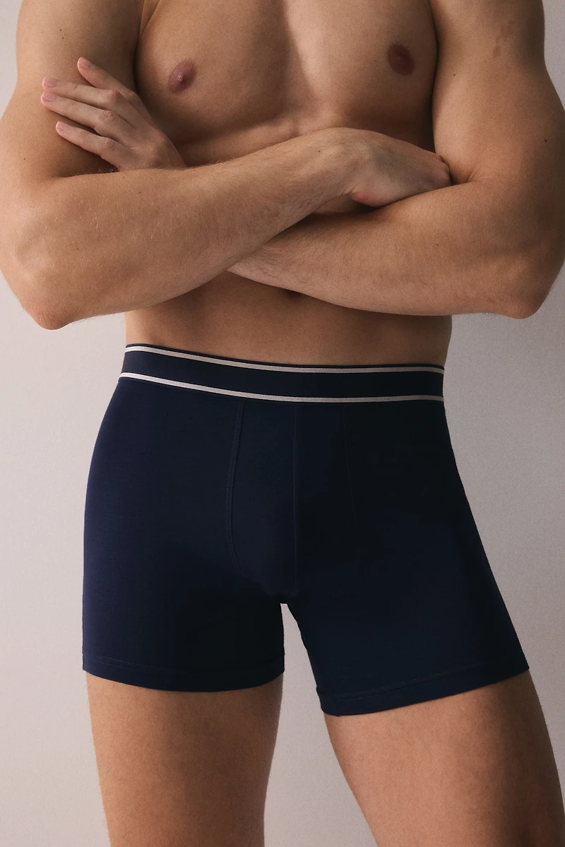 3-Pack Mid-Length Boxer Briefs