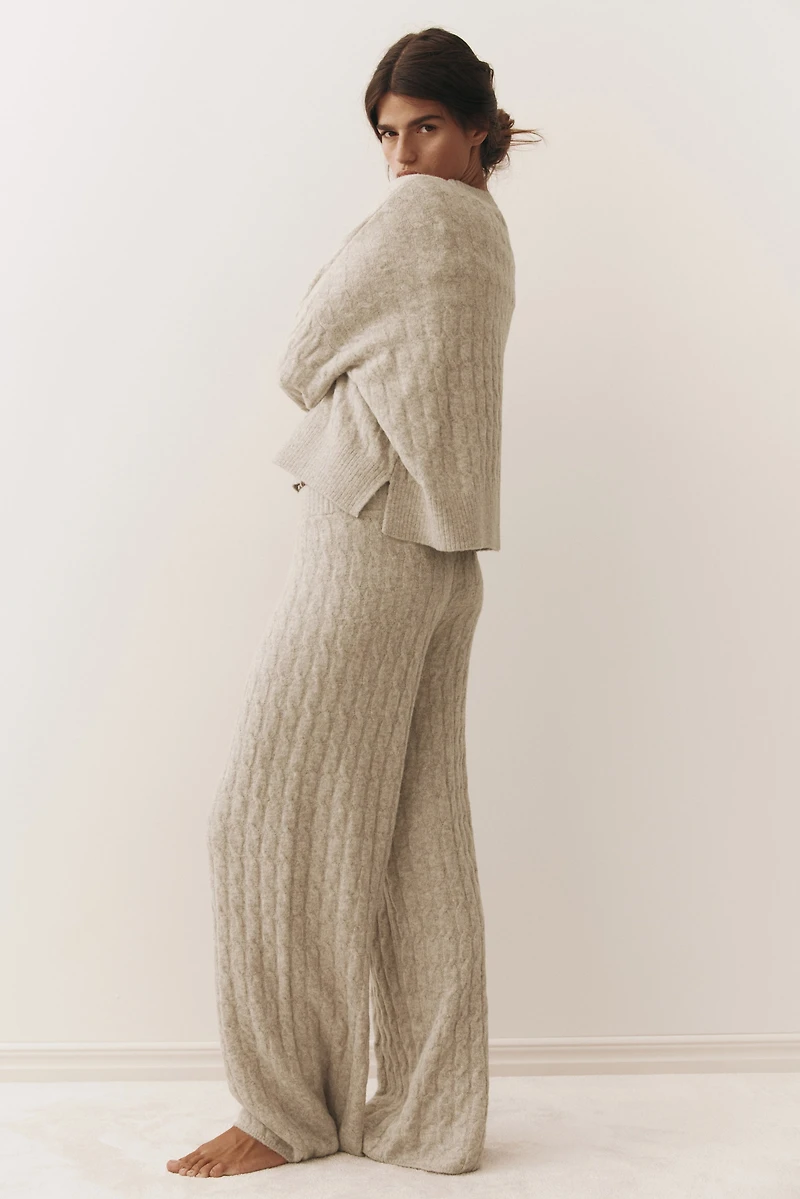 Cable-Knit Pants