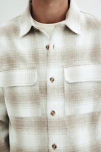 Regular-Fit Flannel Overshirt