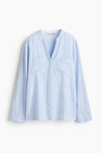 Linen-Blend Shirt