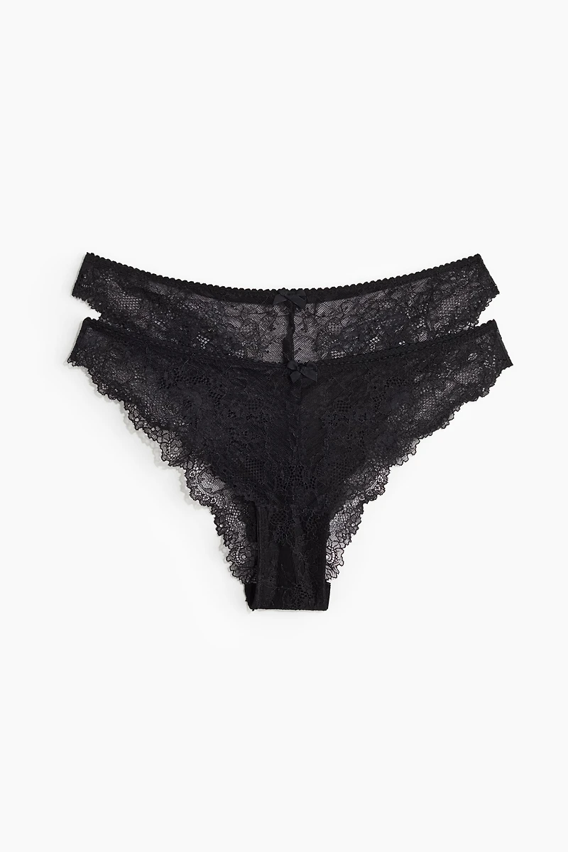 2-pack Cheeky Lace Briefs
