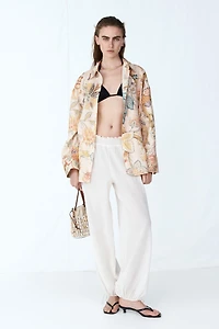 Oversized Linen Shirt