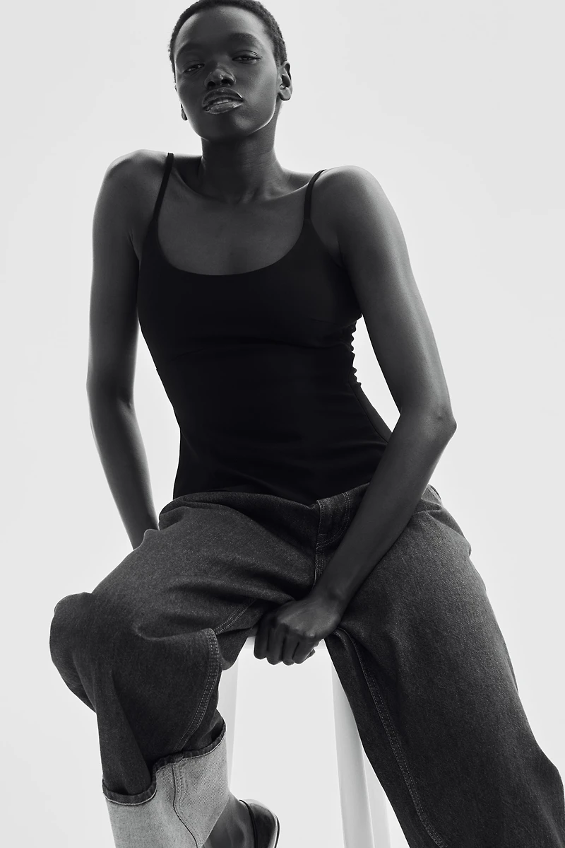 Corset-Style Camisole Top