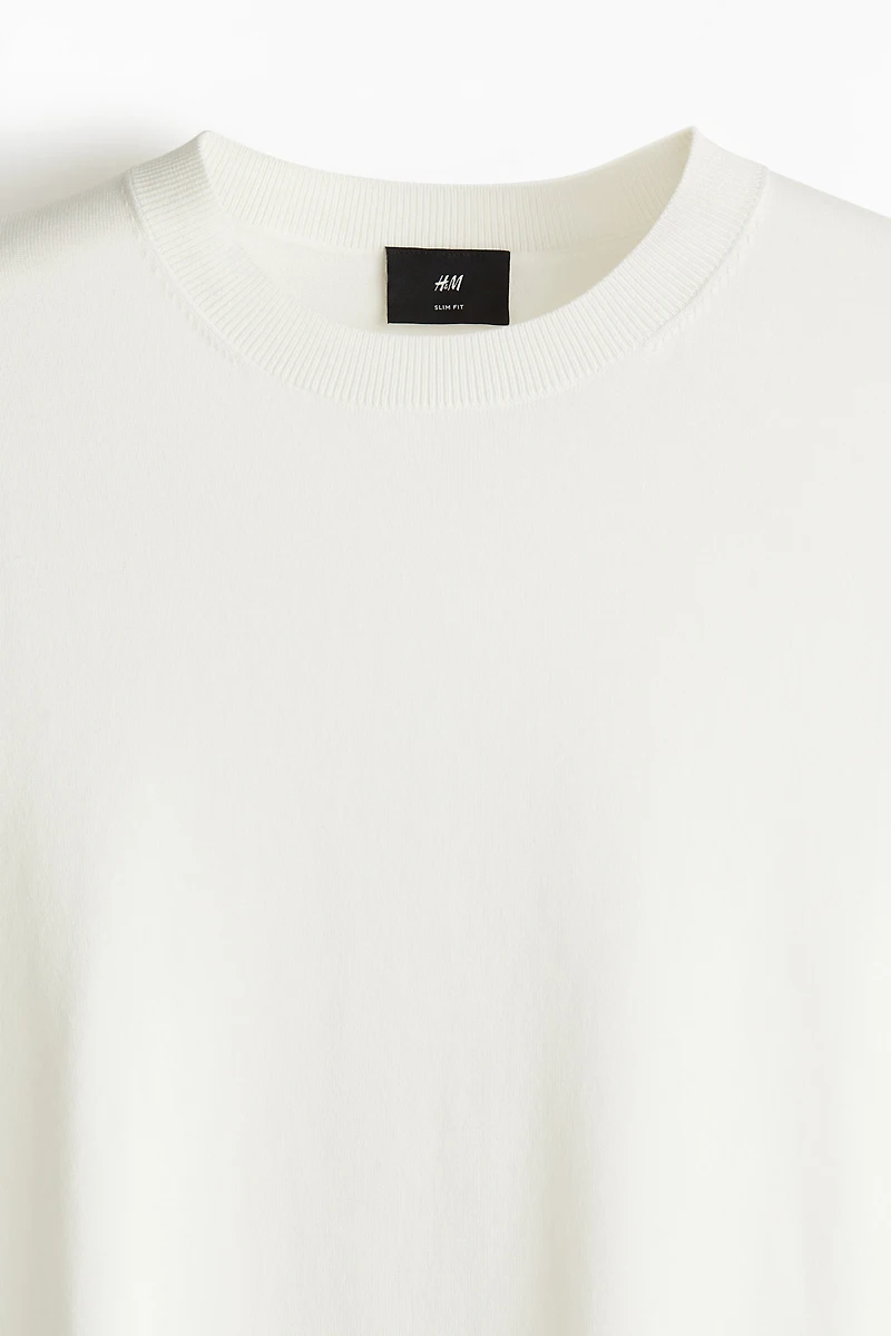 Slim-Fit Fine-Knit T-Shirt