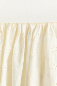Eyelet-Embroidered Mini Skort