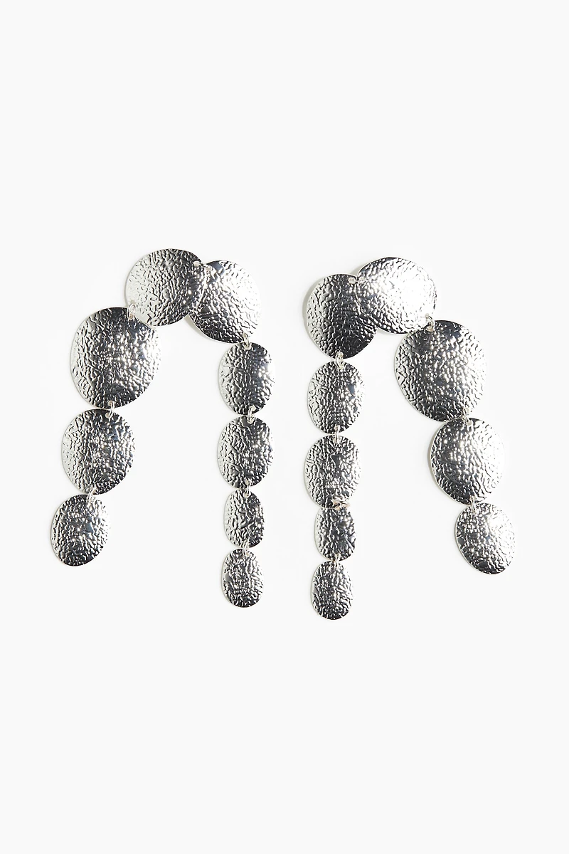 Boucles d'oreilles avec disques en métal