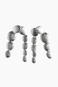 Boucles d'oreilles avec disques en métal
