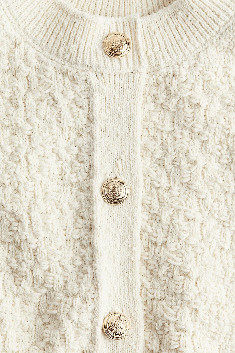Textured-Knit Cardigan
