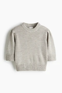 Haut en maille côtelée