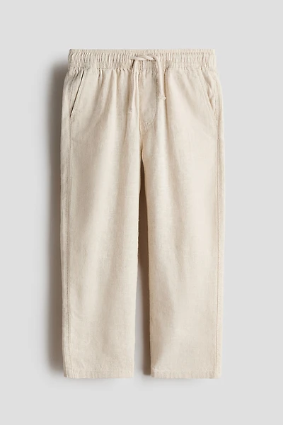 Pantalon en lin mélangé