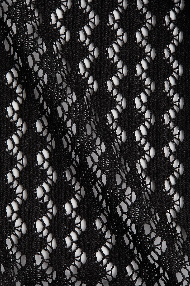 Haut en tricot pointelle