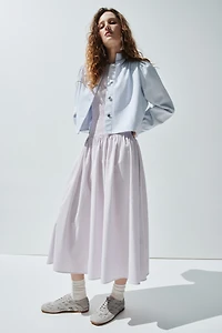 Robe nid d'abeille en crépon de coton