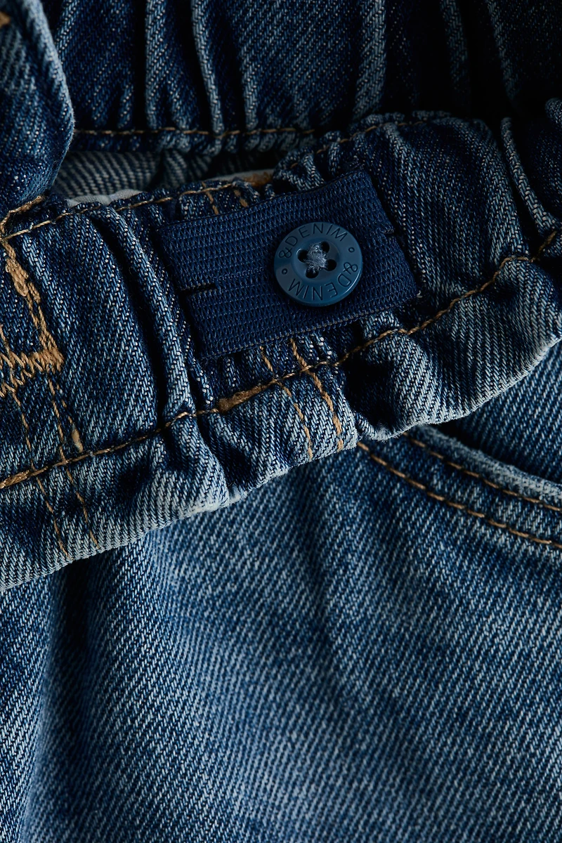 Jean Taille Froncée Coupe Décontractée