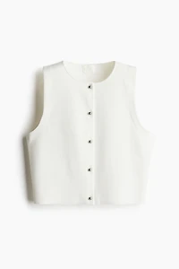 Veste sans manches en tricot