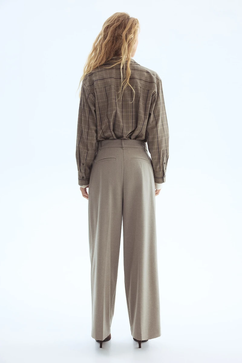 Wide-Leg Dress Pants