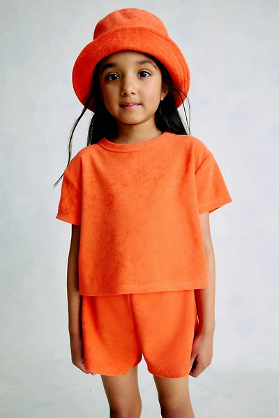 2-Piece Terry Top and Shorts Set