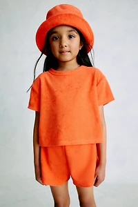 2-Piece Terry Top and Shorts Set