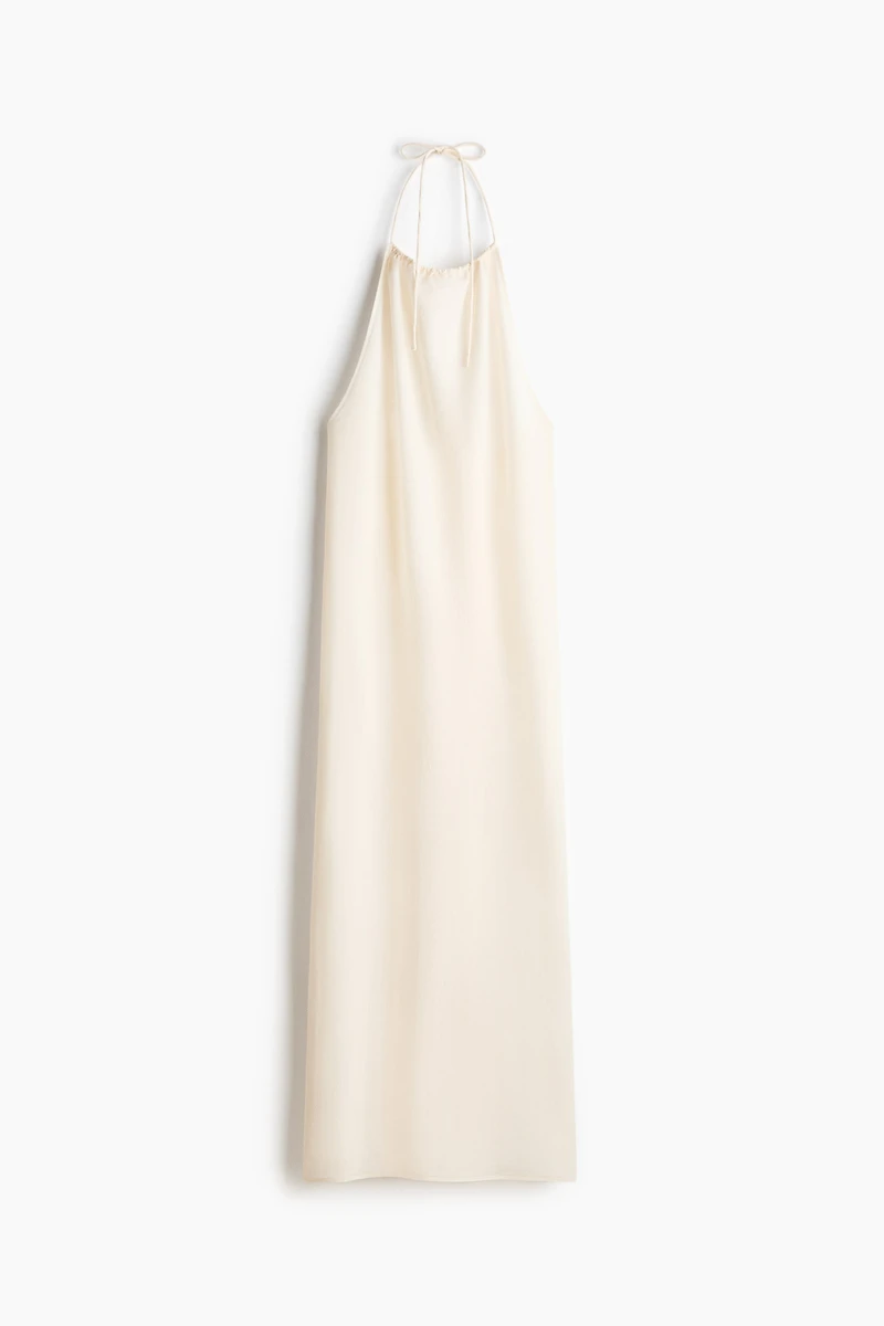 Drawstring Halterneck Dress