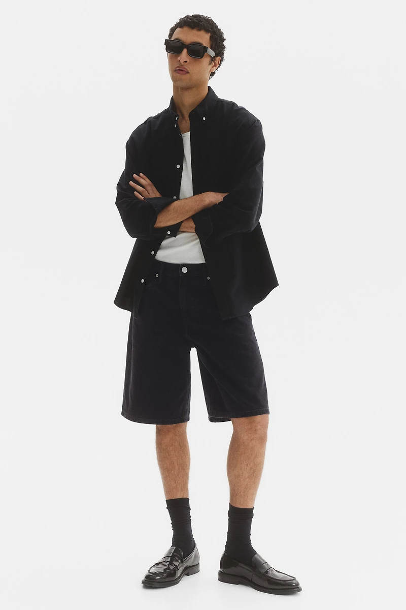 Relaxed-Fit Denim Shorts