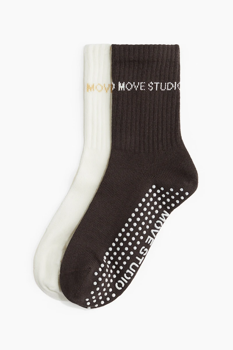 2 paires chaussettes de yoga