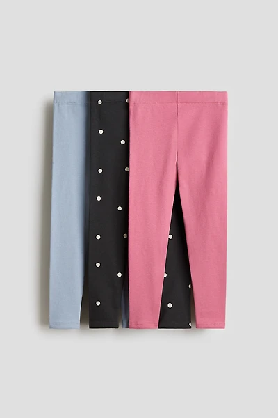 3-pack Brushed-Inside Jersey Leggings