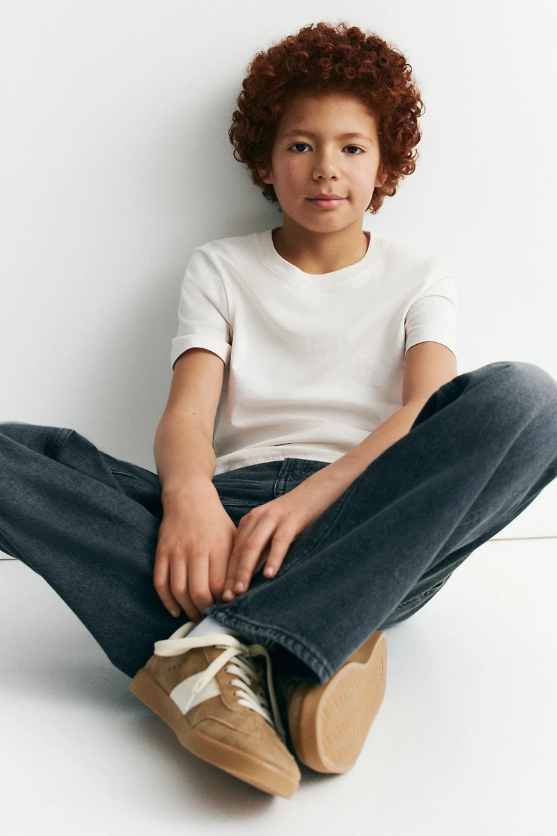 Loose-Fit Bootcut Leg Jeans