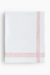 Nappe en lin mélangé avec motifs brodés