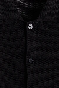 Regular-Fit Open-Knit Shirt