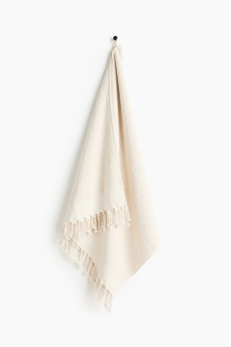 Fringed Cotton Bath Towel