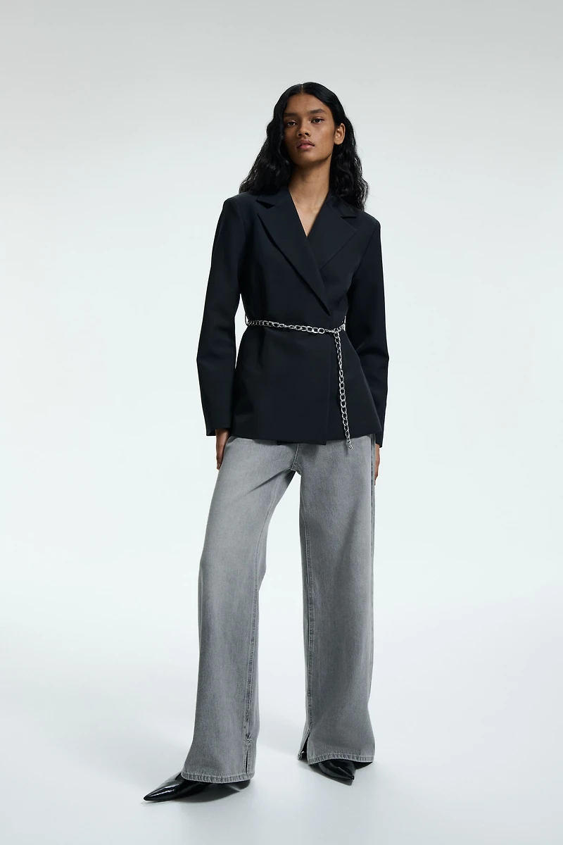 Veston avec ceinture