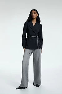 Veston avec ceinture