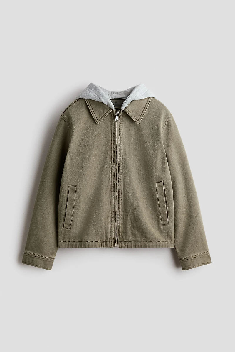 Hooded Twill Shacket