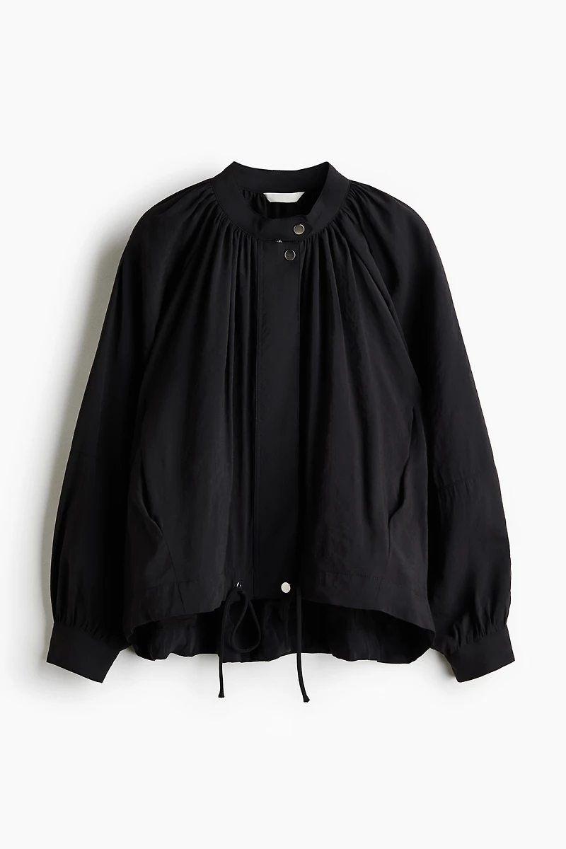 Balloon-Sleeved Modal Jacket