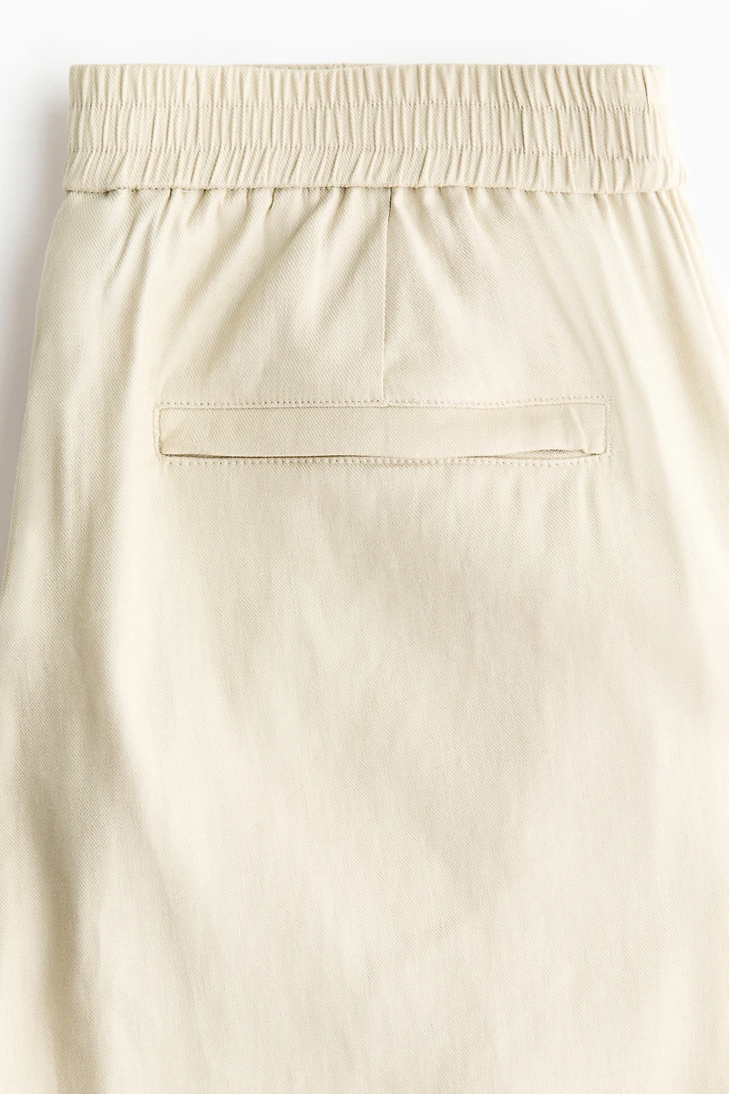 Easy Care Loose-Fit Linen-Blend Pants