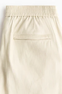 Easy Care Loose-Fit Linen-Blend Pants