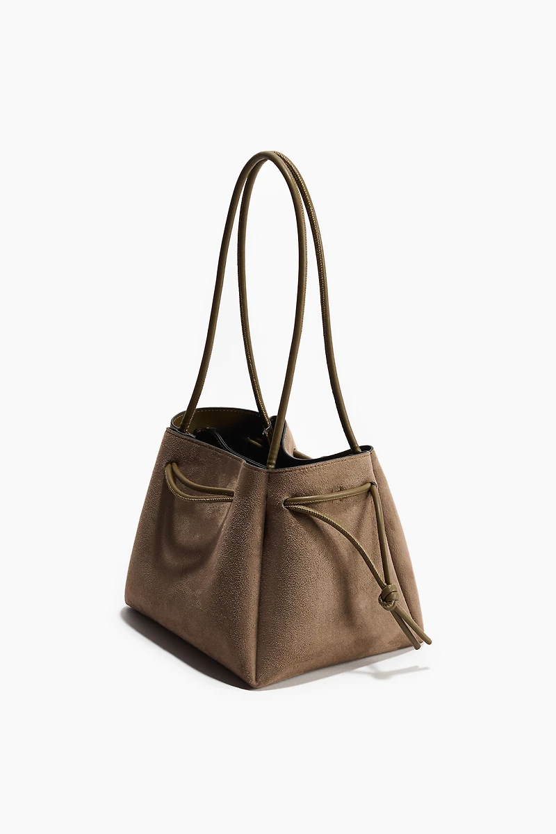 Shoulder Bag with Drawstring