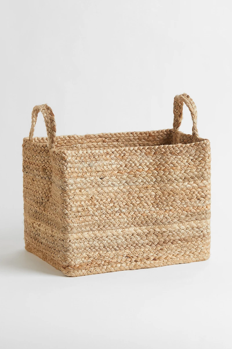 Panier de rangement en jute
