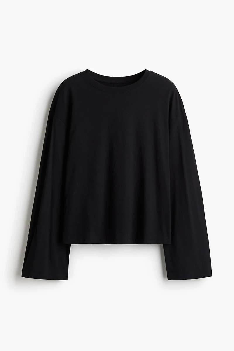 Long-Sleeved Cotton Top